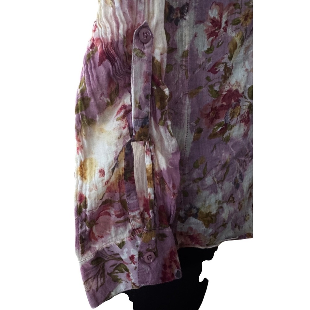 JAK Floral Cotton Gauze Button Down Shirt Lavender Pink Boho USA Small
Preloved - Picture 3 of 10